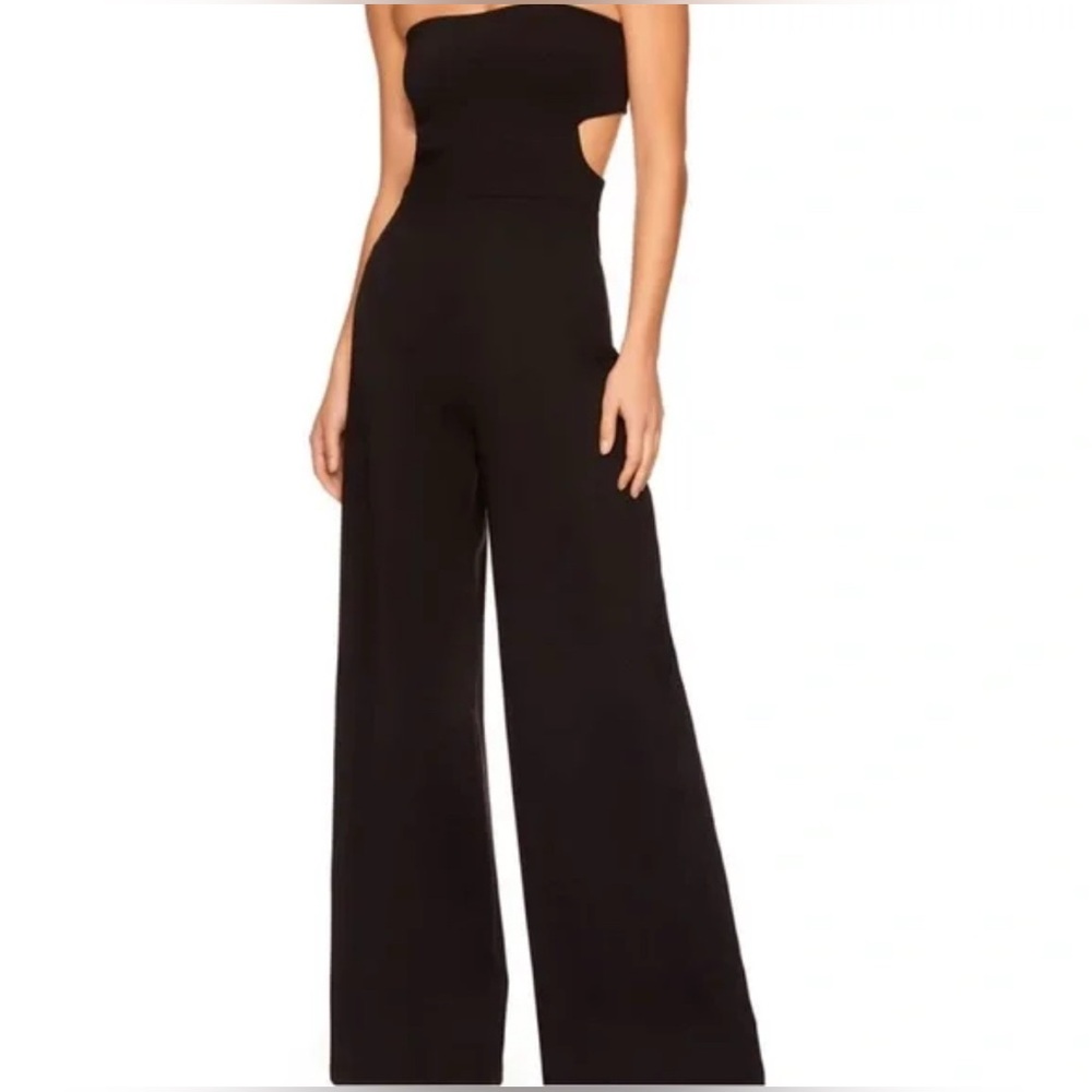 Susana Monaco Strapless Cut Out Back Jumpsuit, Medium